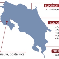 Costa rica map