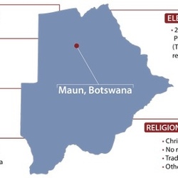 Botswana map